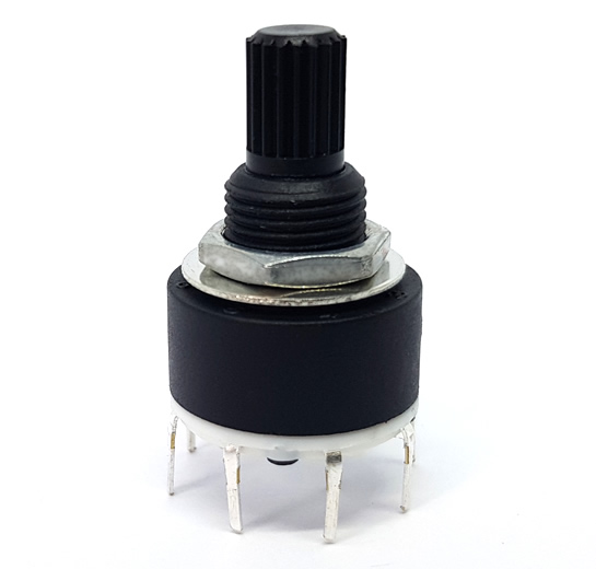1p8t Rotary Switch - 9 pins 1 pole 8 position - Click Image to Close